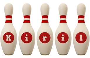 Kiril bowling-pin logo