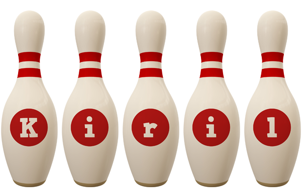Kiril bowling-pin logo