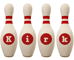 Kirk bowling-pin logo