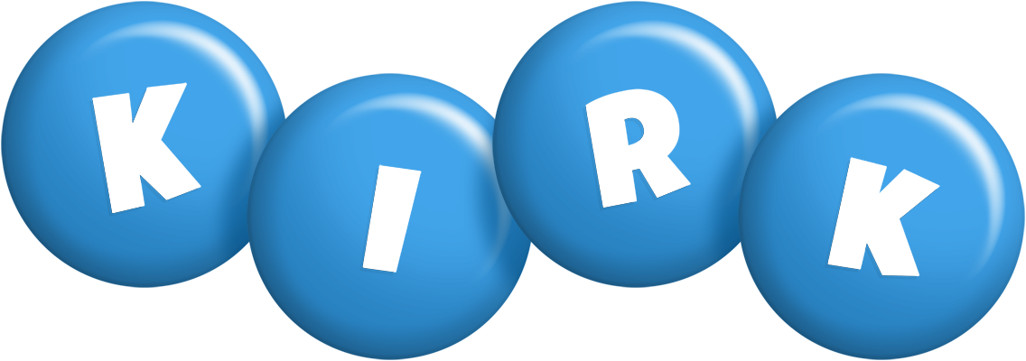 Kirk candy-blue logo