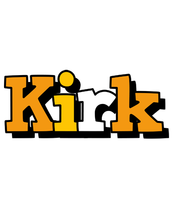 Kirk cartoon logo