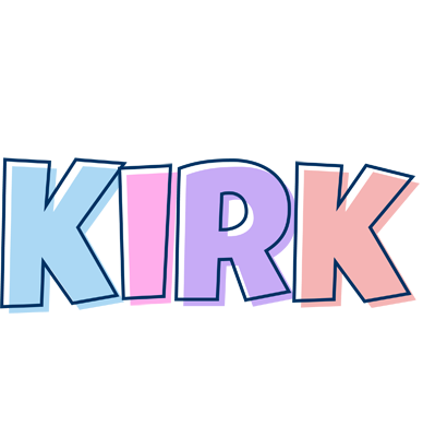 Kirk pastel logo