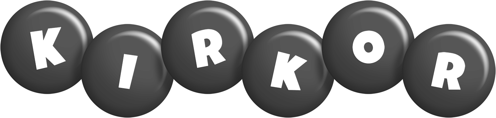 Kirkor candy-black logo
