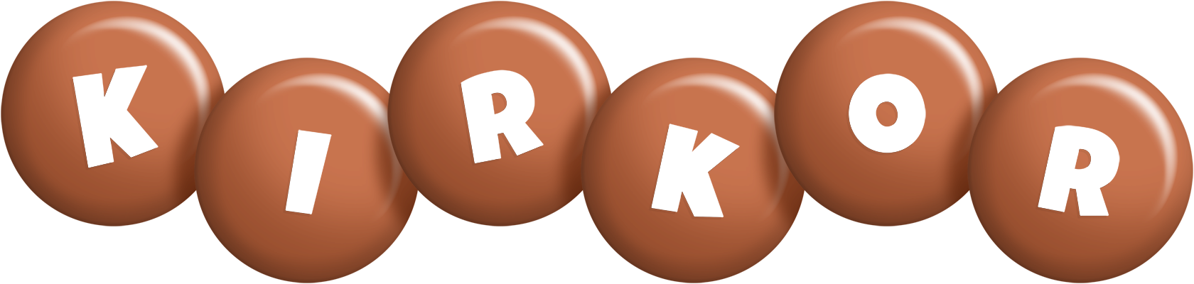 Kirkor candy-brown logo