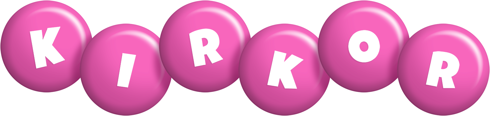 Kirkor candy-pink logo