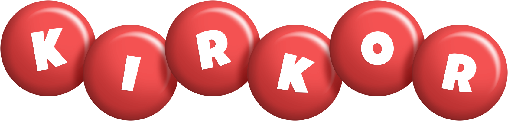 Kirkor candy-red logo