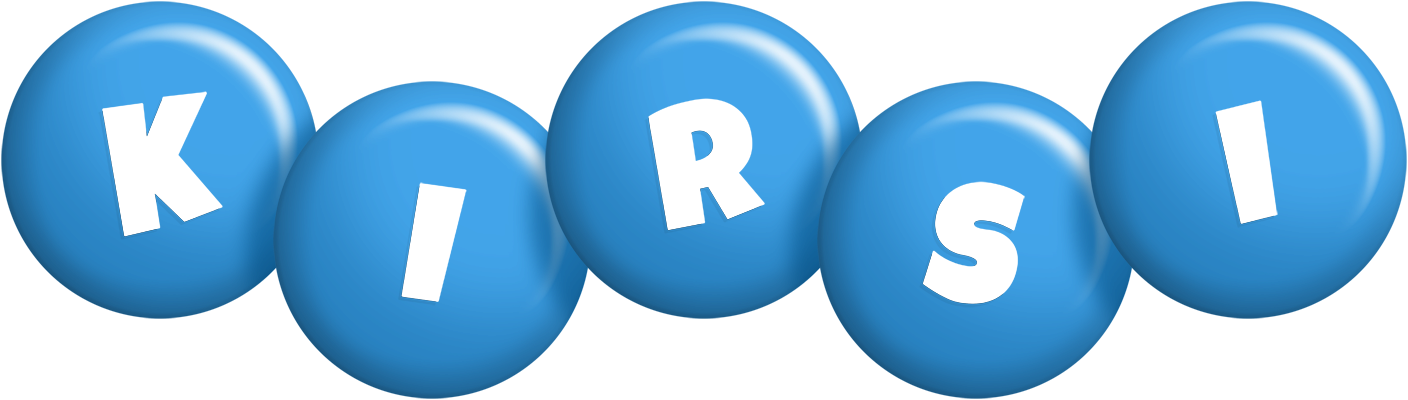 Kirsi candy-blue logo
