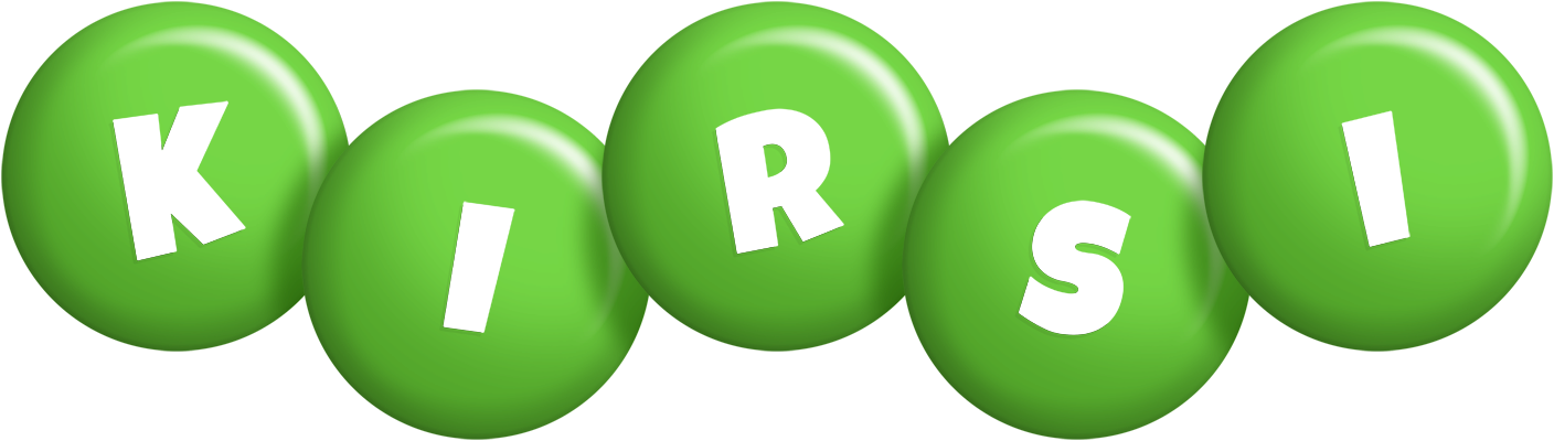 Kirsi candy-green logo