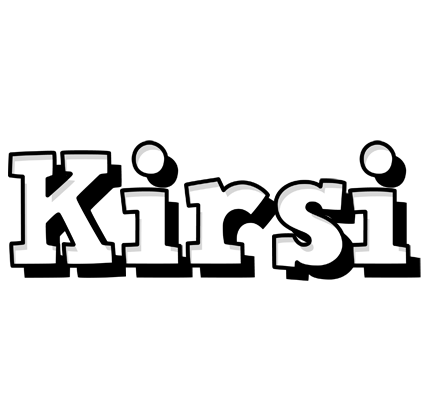 Kirsi snowing logo