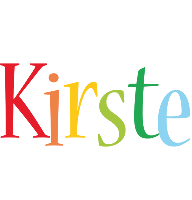Kirste birthday logo