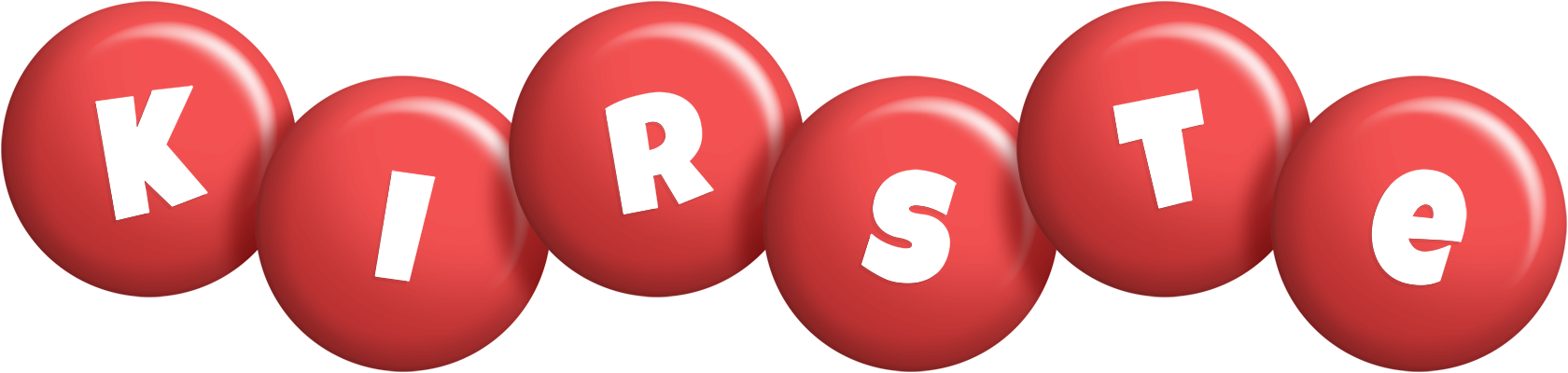 Kirste candy-red logo