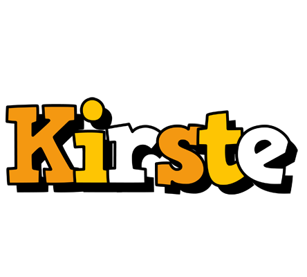 Kirste cartoon logo