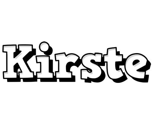 Kirste snowing logo
