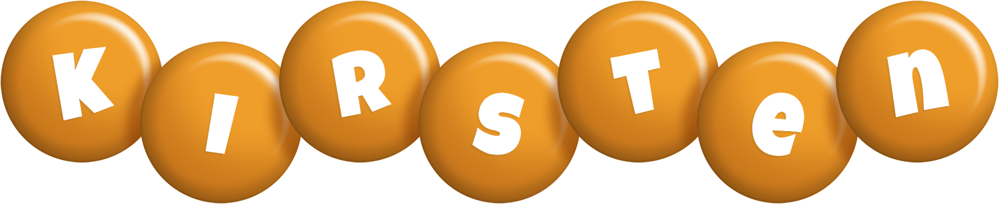 Kirsten candy-orange logo