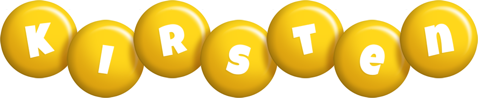 Kirsten candy-yellow logo