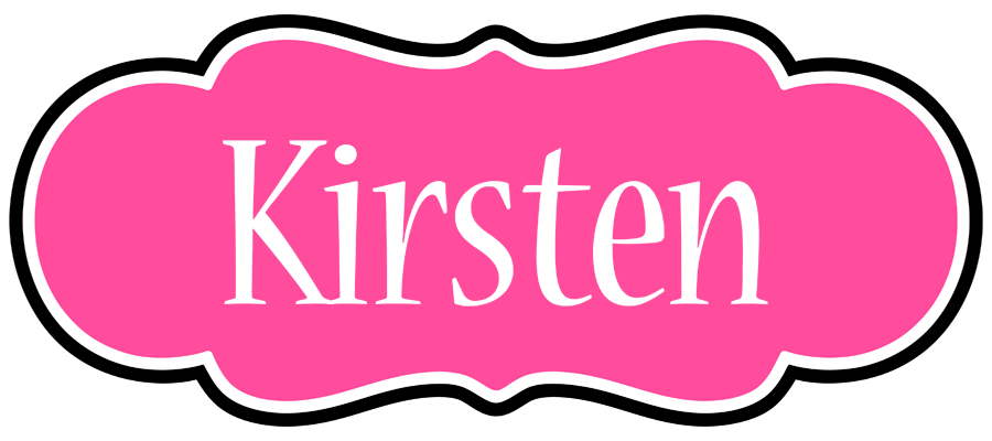 Kirsten invitation logo