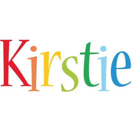 Kirstie birthday logo