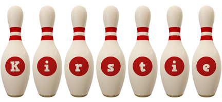 Kirstie bowling-pin logo