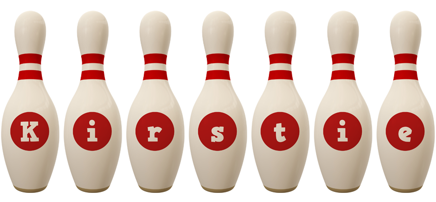 Kirstie bowling-pin logo