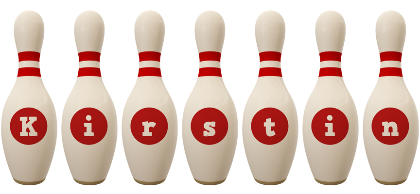 Kirstin bowling-pin logo