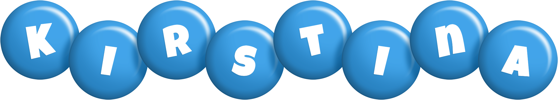 Kirstina candy-blue logo