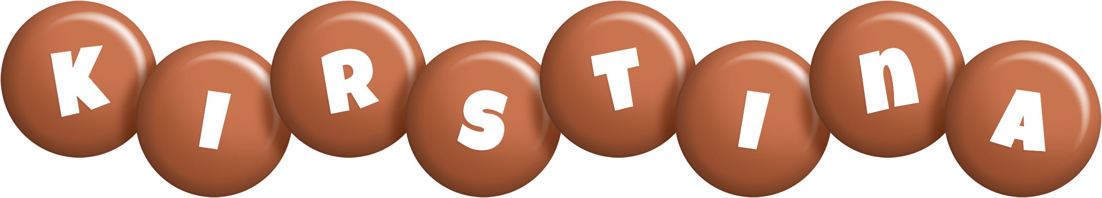Kirstina candy-brown logo