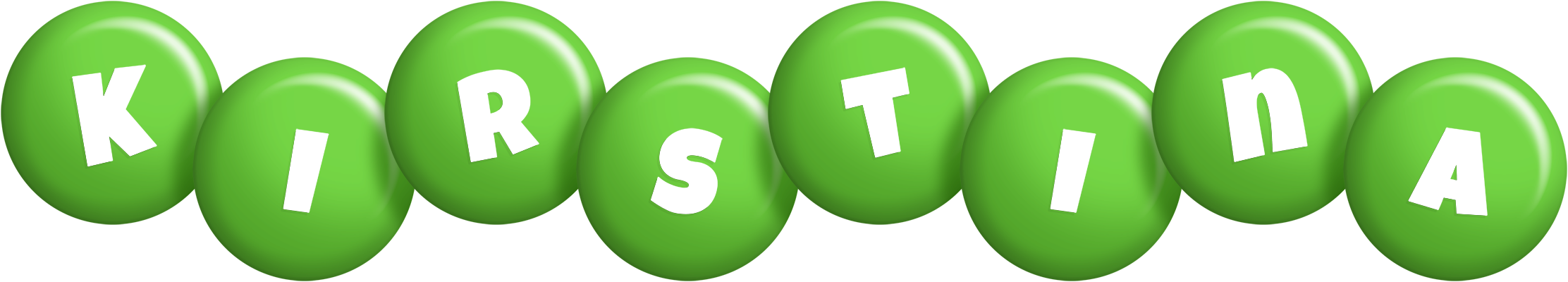 Kirstina candy-green logo