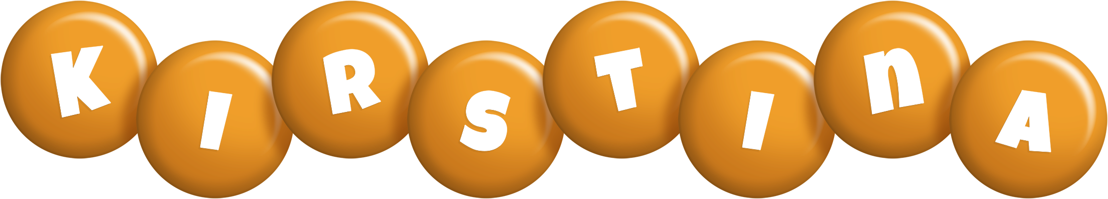 Kirstina candy-orange logo