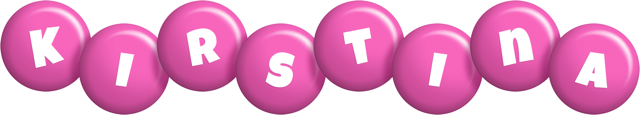 Kirstina candy-pink logo