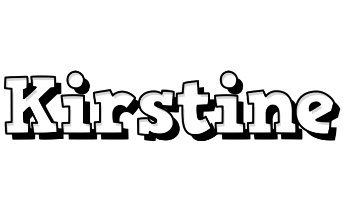 Kirstine snowing logo