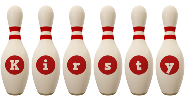 Kirsty bowling-pin logo
