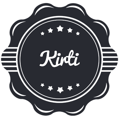 Kirti badge logo