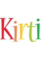 Kirti birthday logo