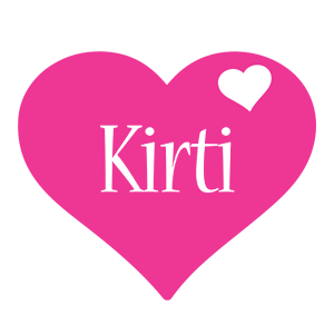 Kirti love-heart logo