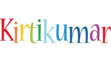 Kirtikumar birthday logo