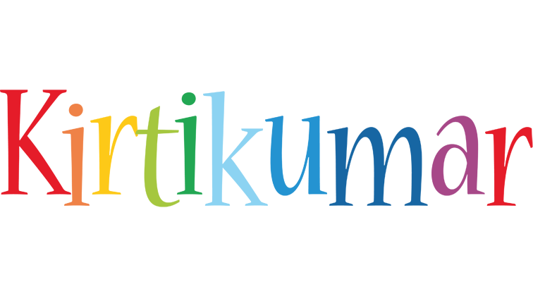 Kirtikumar birthday logo