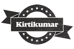 Kirtikumar grunge logo