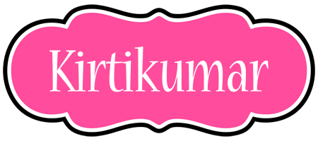 Kirtikumar invitation logo