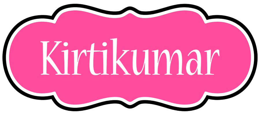 Kirtikumar invitation logo