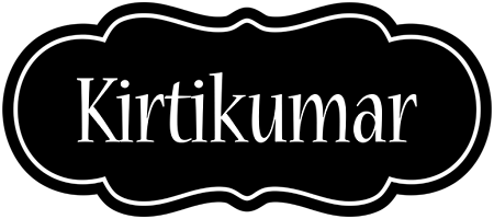 Kirtikumar welcome logo