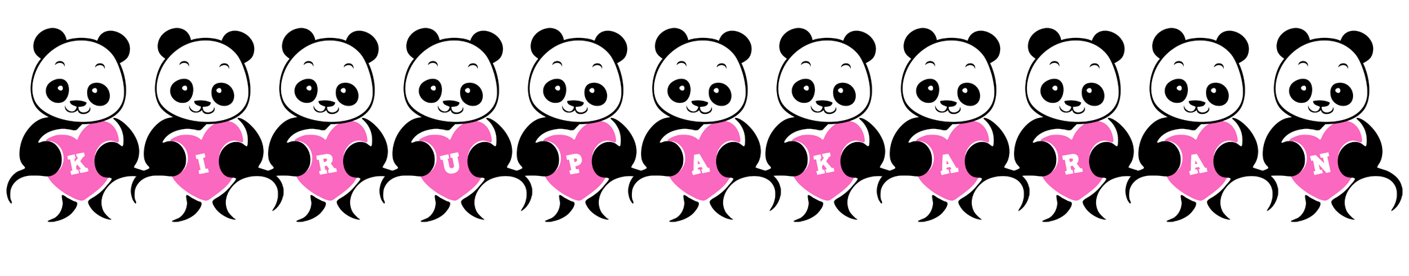 Kirupakaran love-panda logo