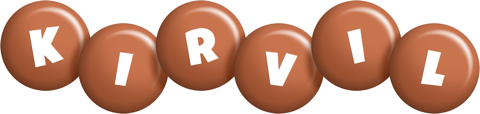 Kirvil candy-brown logo