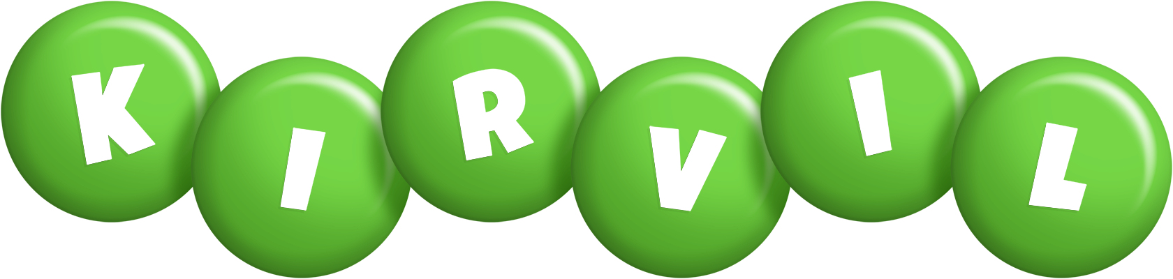 Kirvil candy-green logo