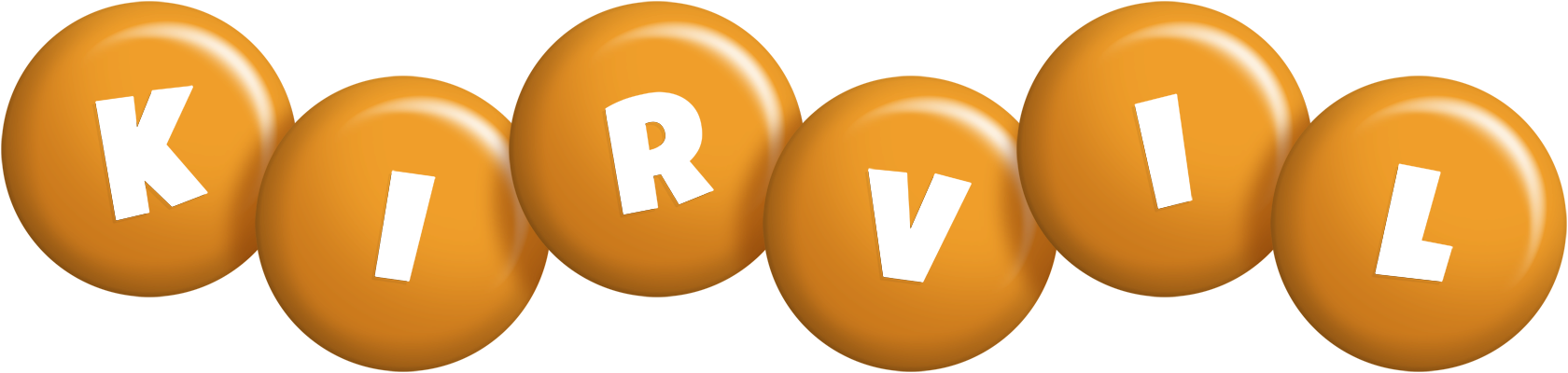 Kirvil candy-orange logo