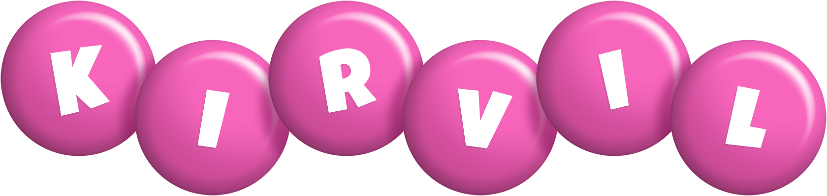 Kirvil candy-pink logo