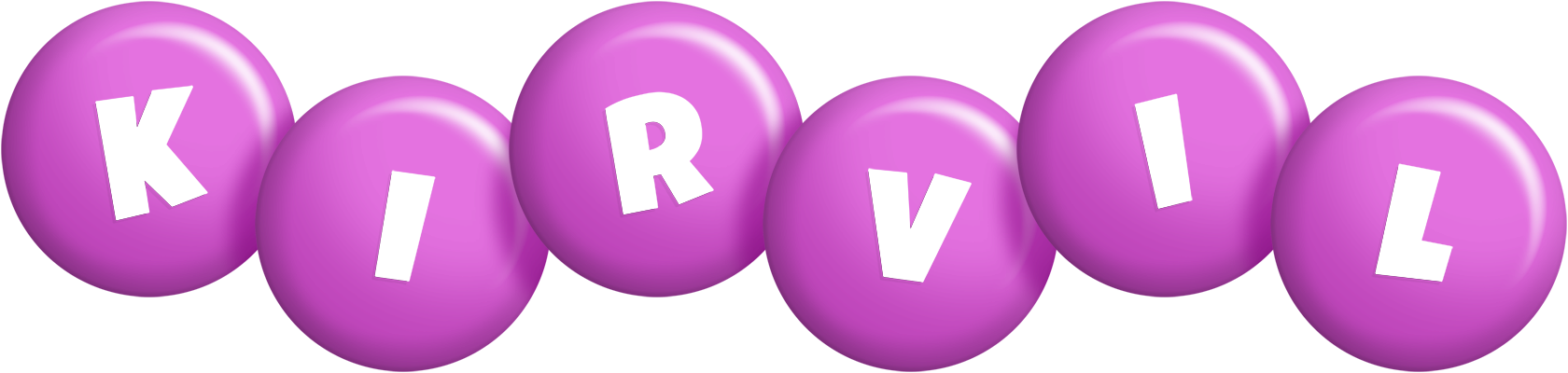 Kirvil candy-purple logo