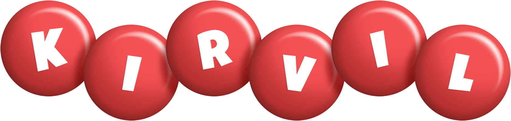 Kirvil candy-red logo