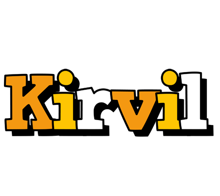 Kirvil cartoon logo