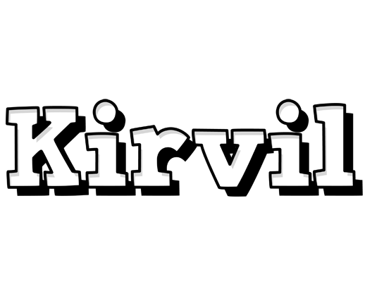 Kirvil snowing logo