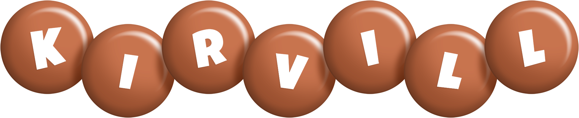 Kirvill candy-brown logo